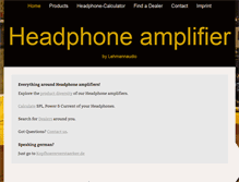 Tablet Screenshot of headphone-amplifier.com